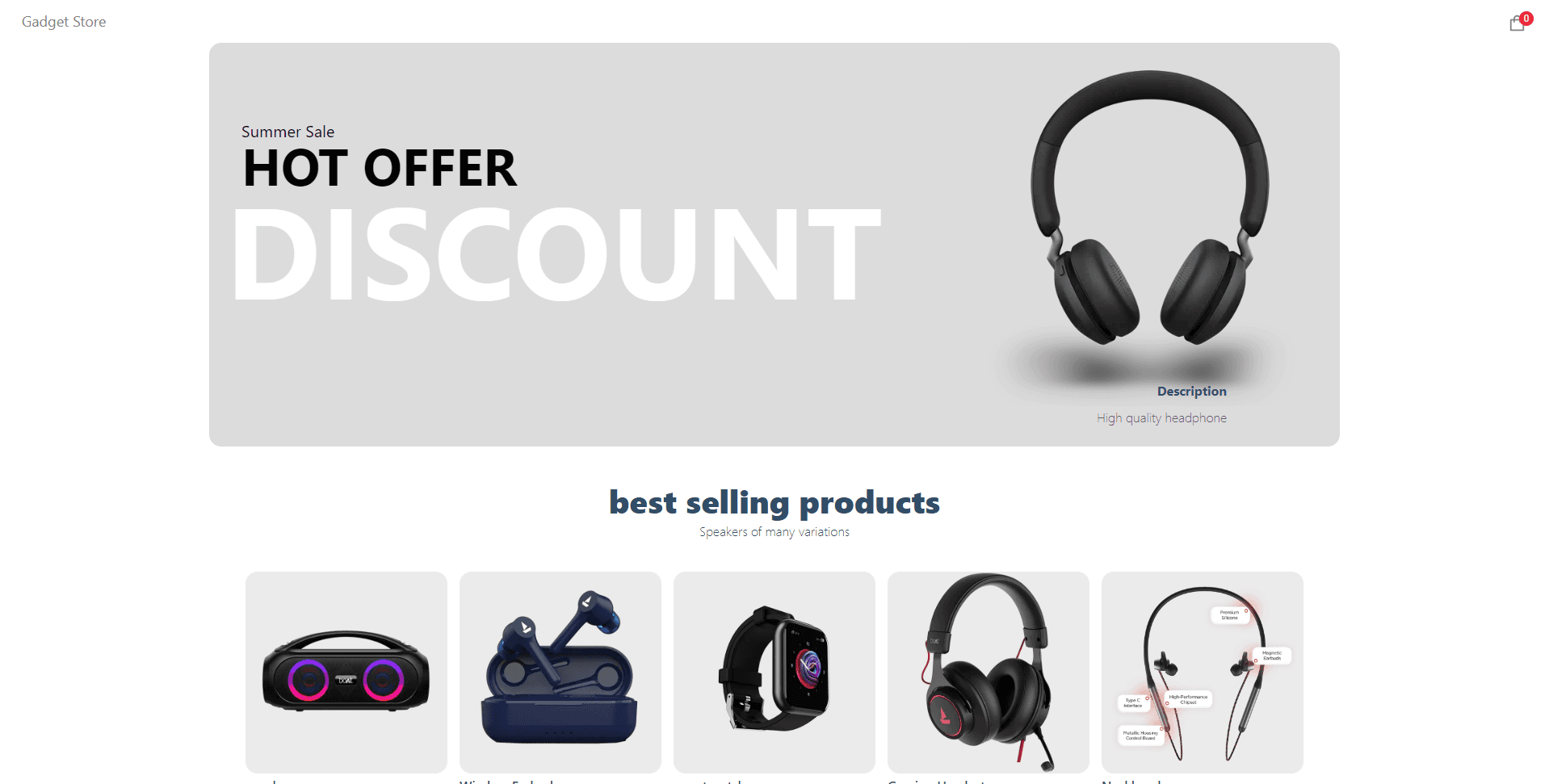 ecommerce store-front